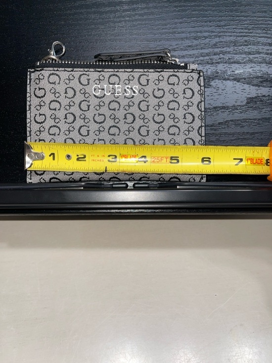 Guess Black & Gray Zip Card Case - Picture 5 of 5